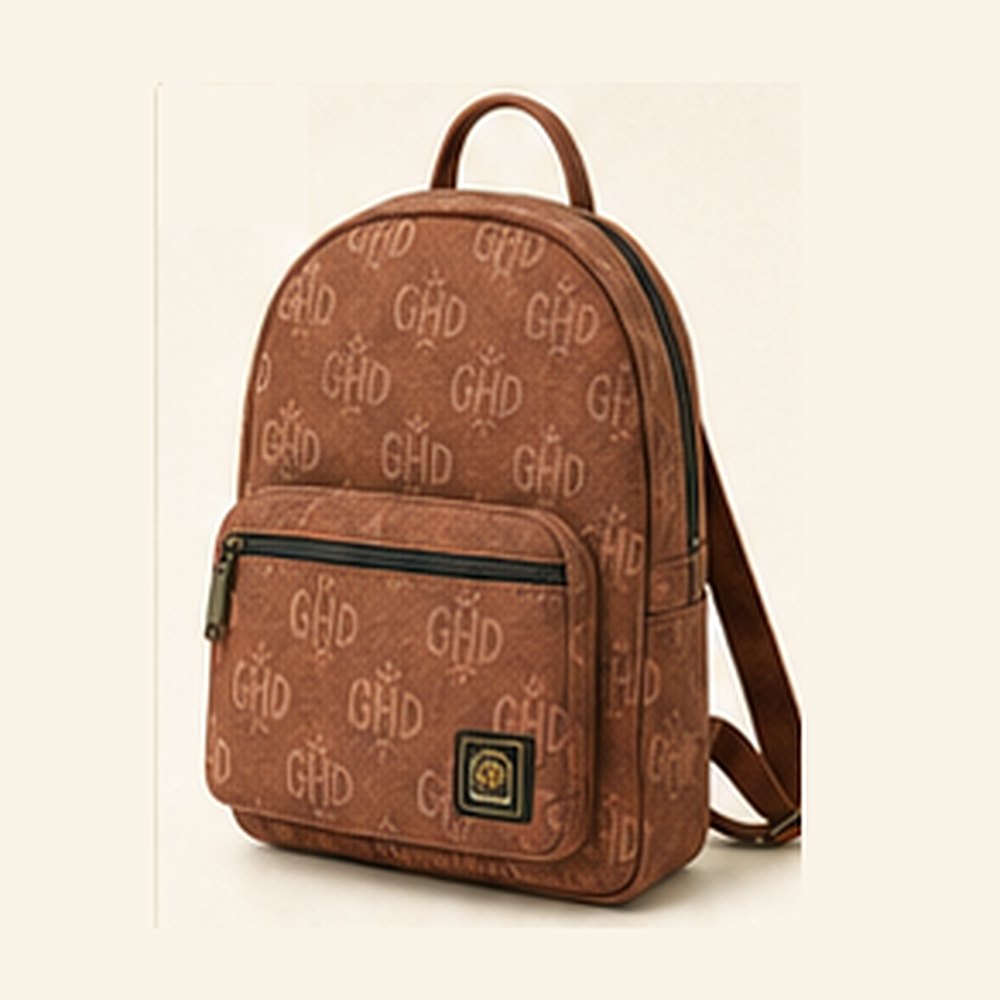 GHD Hemp Mini Backpack Purse ā Clay Monogram