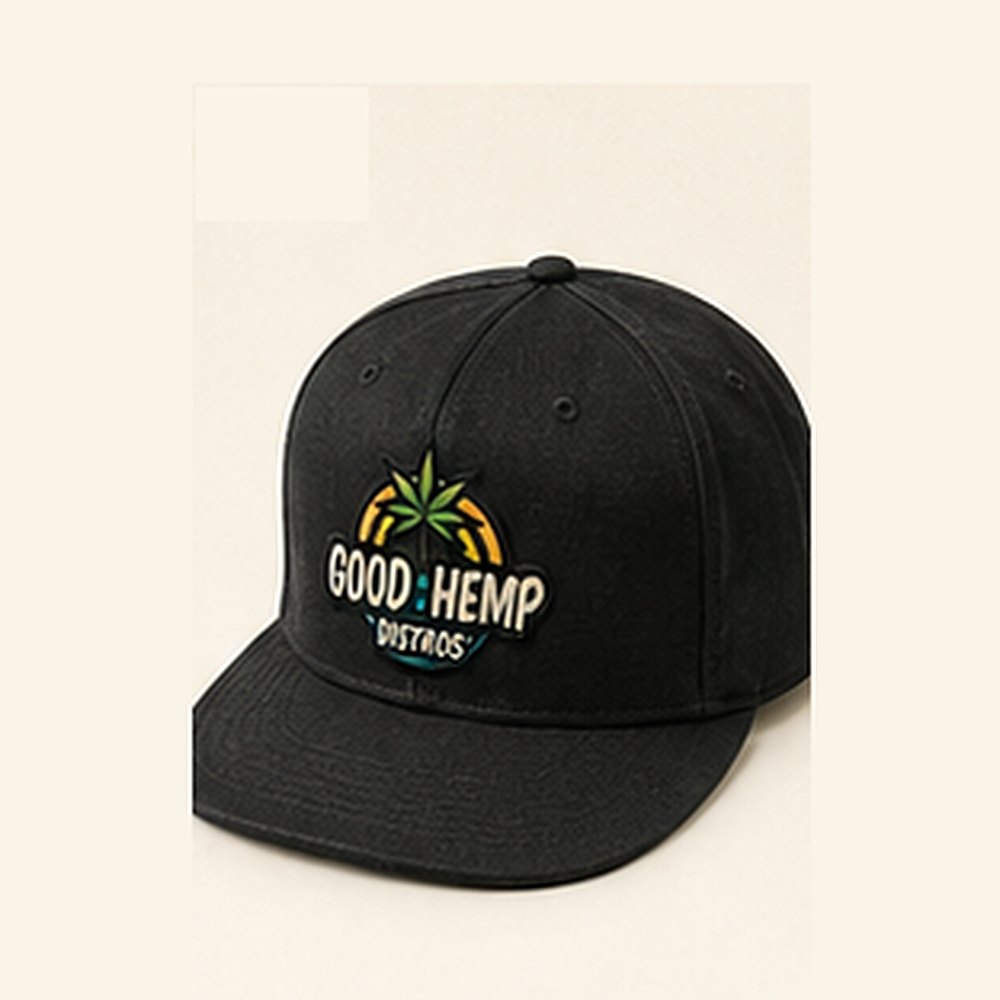 GHD Hemp Structured Snapback ā Black