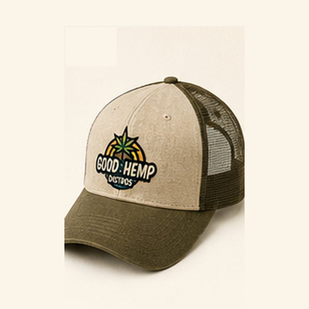 GHD Hemp Trucker Cap ā Natural Sage