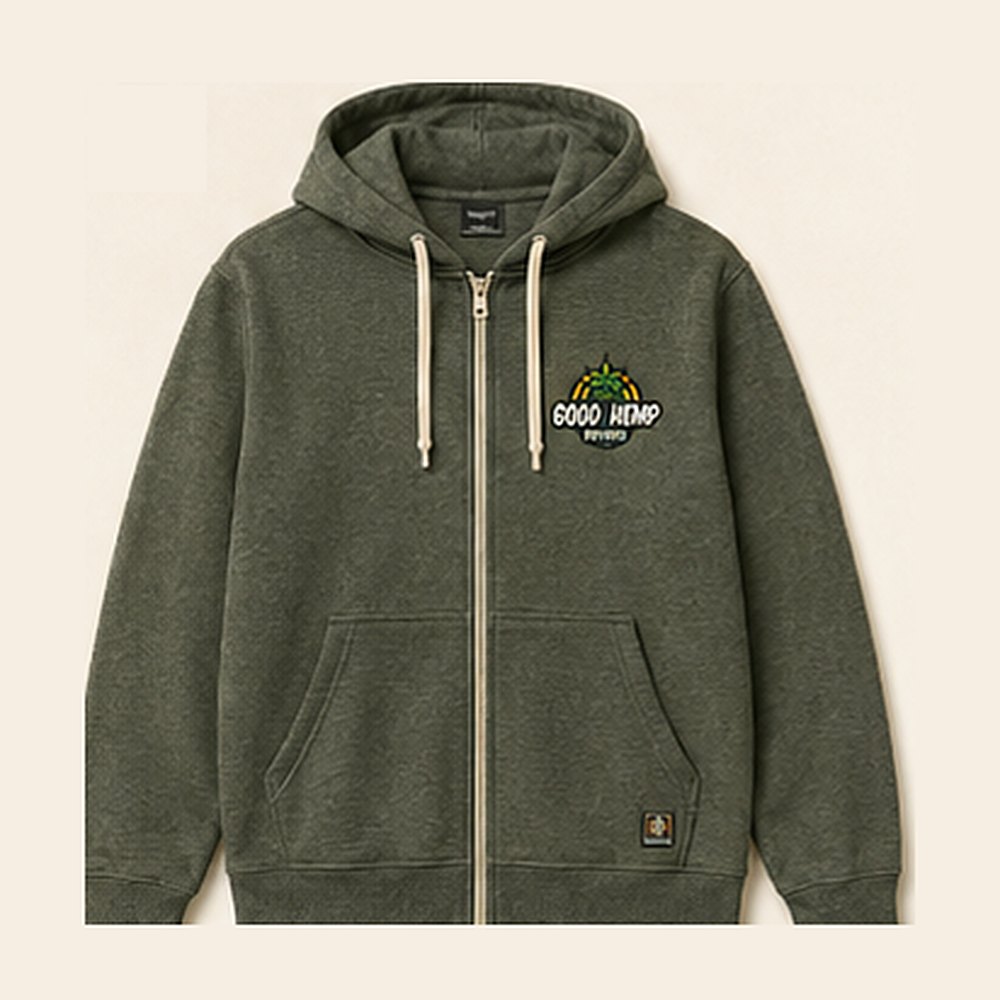 GHD Hemp Zip Hoodie ā Sage