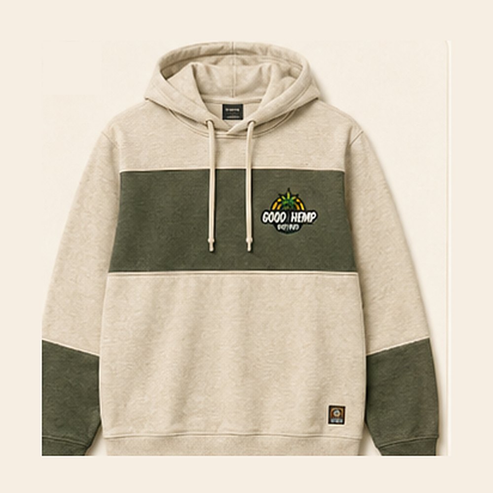 GHD Hemp Panel Hoodie ā Natural Sage