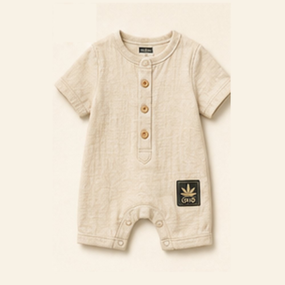 GHD Baby Hemp Romper ā Natural