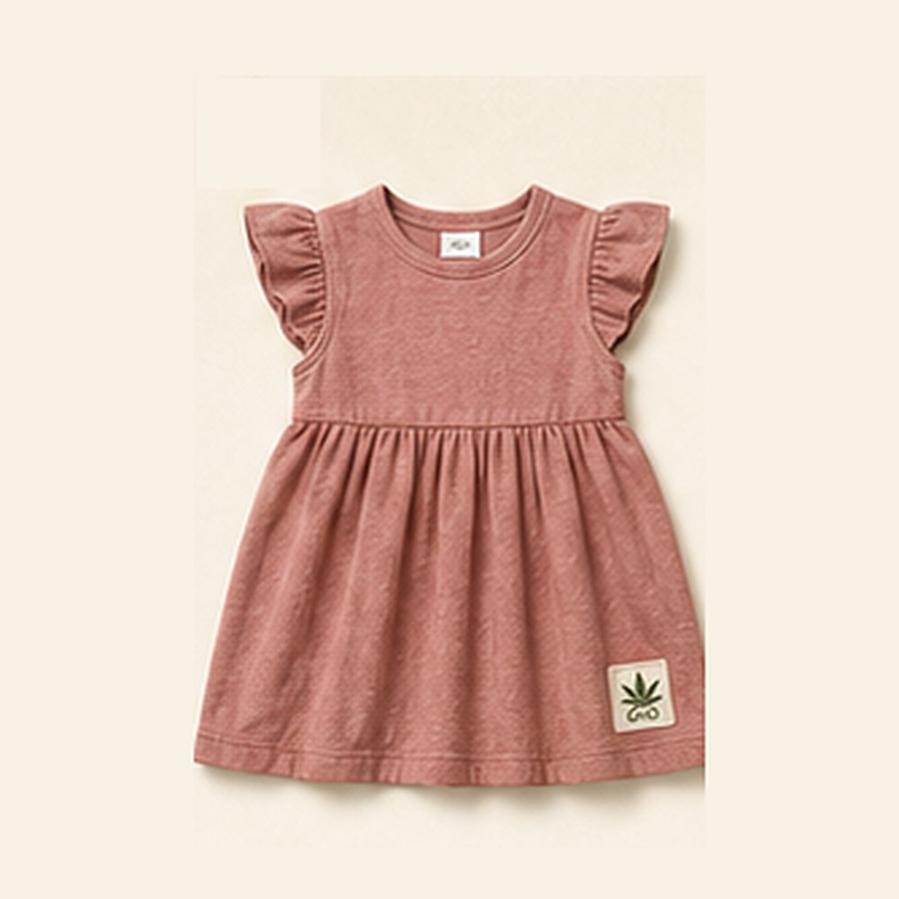 GHD Toddler Hemp Dress ā Dusty Rose