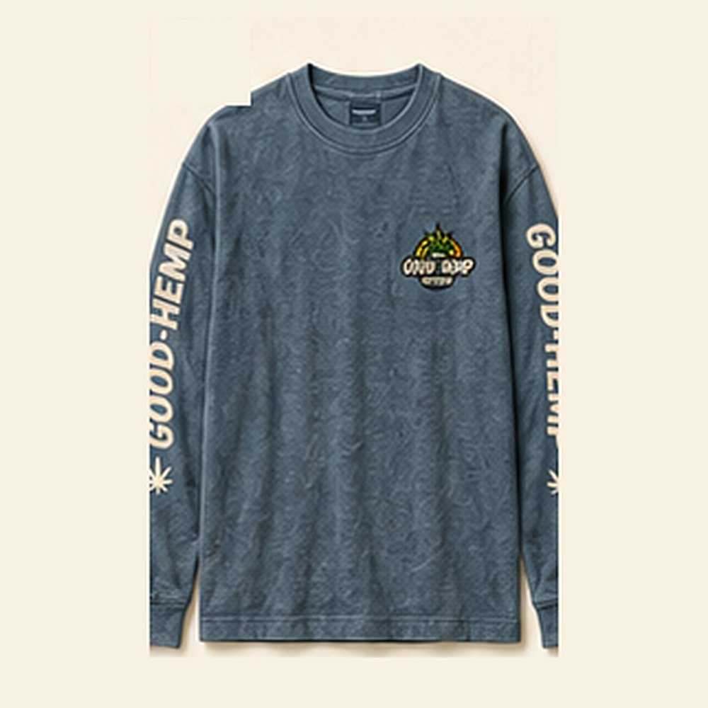 GHD Hemp Washed Long Sleeve ā Dusk Blue