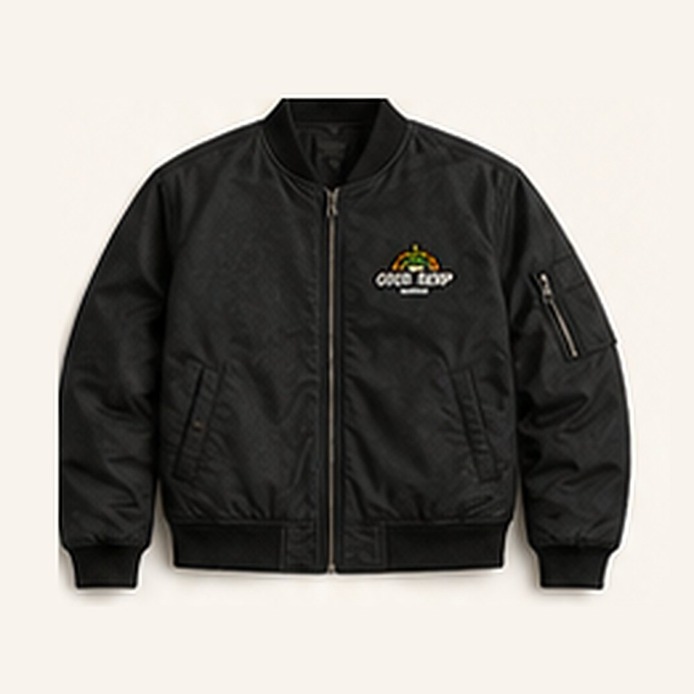 GHD Hemp Bomber Jacket ā Black
