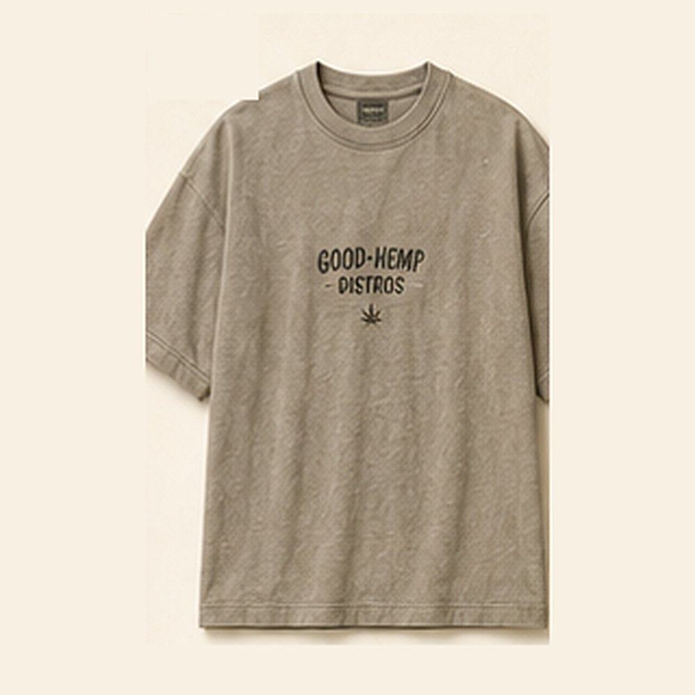 GHD Hemp Premium Relaxed Tee ā Stone