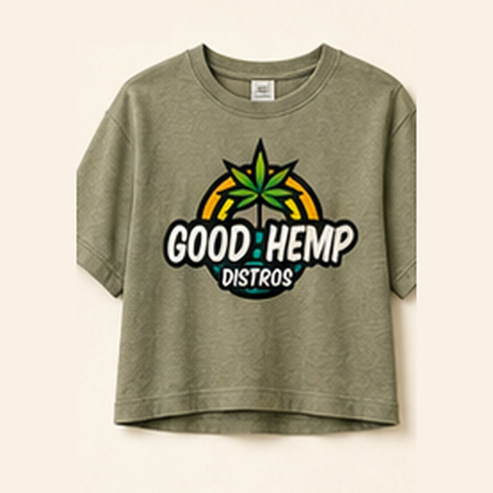 GHD Womenās Hemp Cropped Tee ā Sage