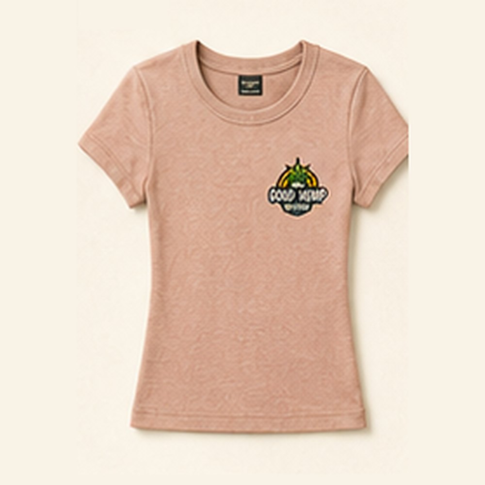 GHD Womenās Hemp Baby Tee ā Rose Sand